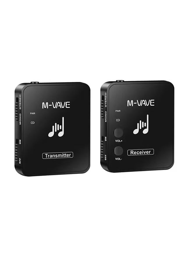 ام- فيفي سماعة أذن لاسلكية M-vave WP-10 2.4G مزودة بزر للتحكم في مستوى الصوت وجهاز إرسال واستقبال قابل لإعادة الشحن يدعم ستيريو أحادي Cuvave - Image 1